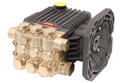 Pressure washer pump close-up
