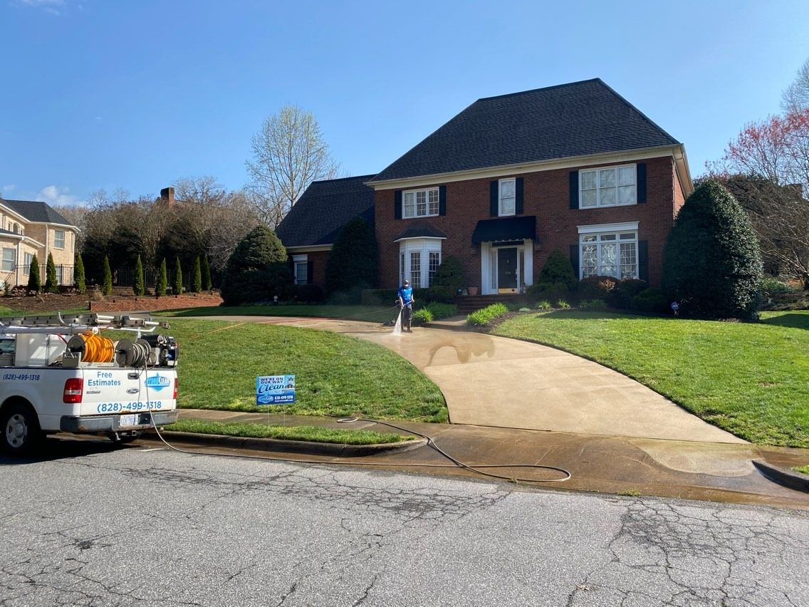 Pressure washing in Claremont NC by HydroClean