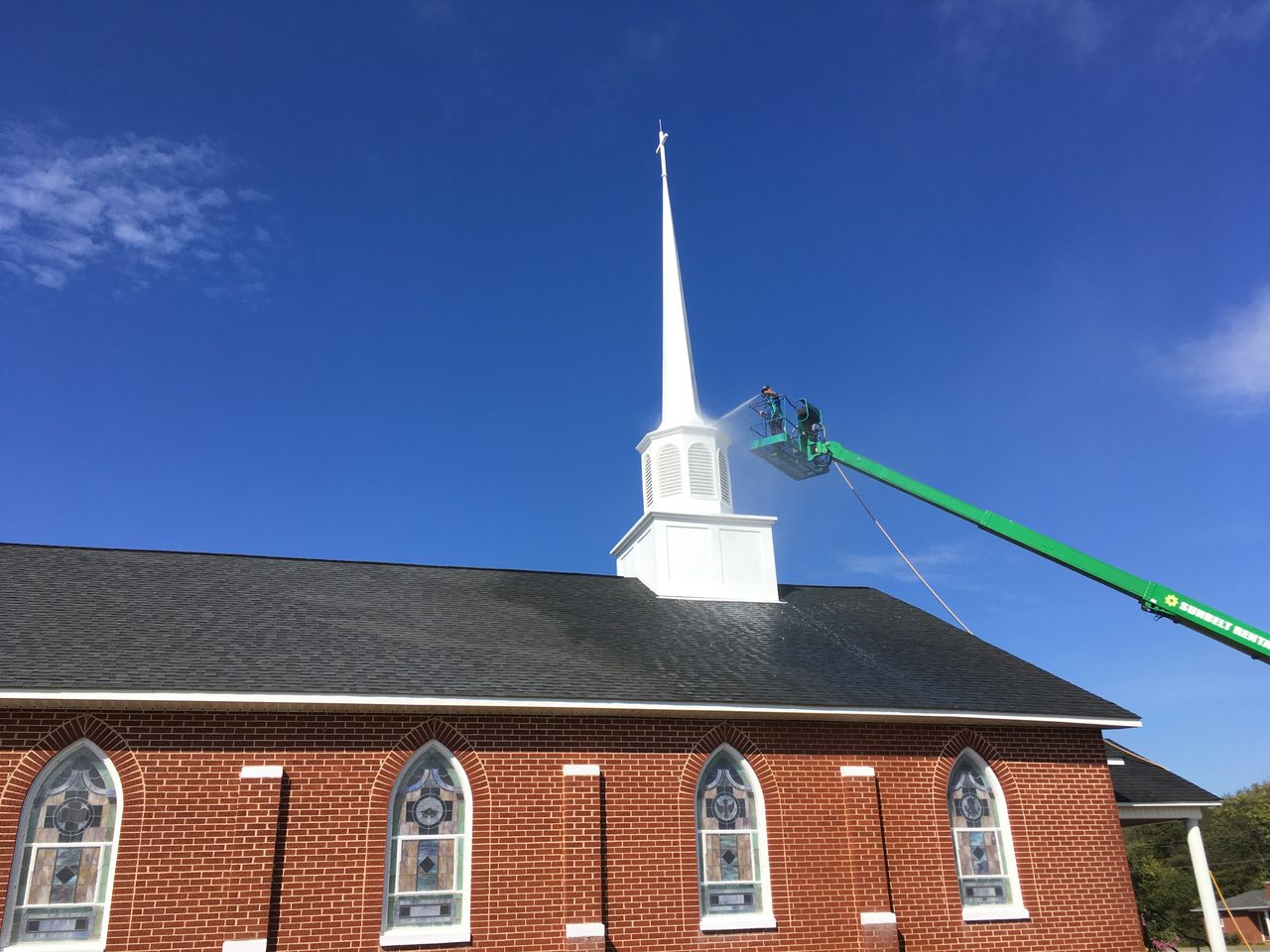 Steeple & Church Cleaning by HydroClean, Hickory NC